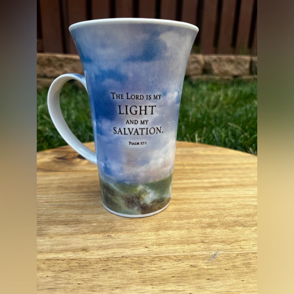 Religious Tall Mug “Lord‎ is my Light and my Salvation”